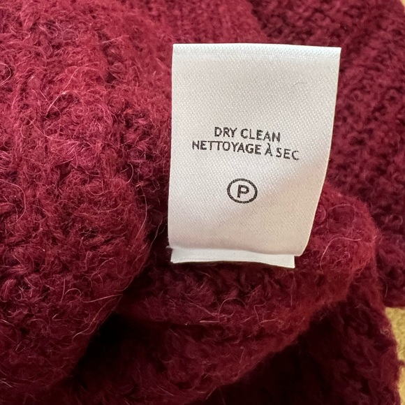 ALC Burgundy Cleveland Chunky Cardigan Sweater - Picture 6 of 6